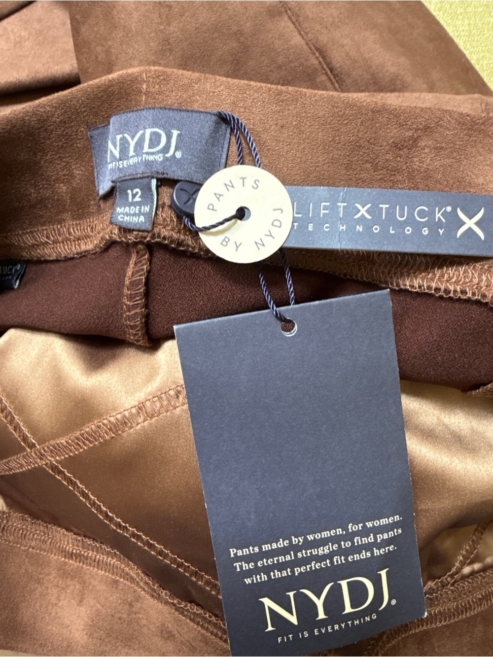 Suede Pull On Slim Bootcut Pants - Picture 5 of 8